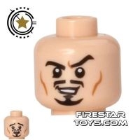 LEGO Mini Figure Heads - Tony Stark - Sneer / Scared