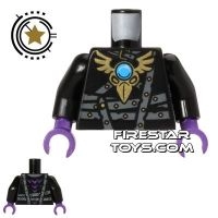 LEGO Mini Figure Torso - Armour with Straps and Jewel