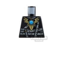 LEGO Mini Figure Torso - Armour with Straps and Jewel