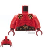 LEGO Mini Figure Torso - General Magmar - Jester Belt Buckle