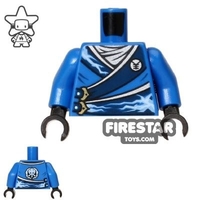 LEGO Mini Figure Torso - Ninjago - Blue with Lightning Power Emblem