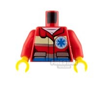 LEGO Mini Figure Torso - Paramedic - Star of Life