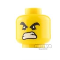 LEGO Minifigure Head Angry and Smirk
