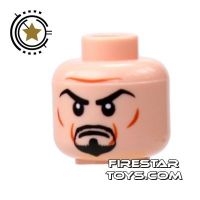 LEGO Minifigure Head Arched Eyebrows and Goatee