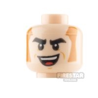 LEGO Minifigure Head Sideburns and Grin with Tongue
