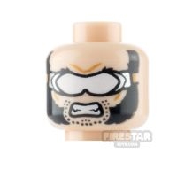 LEGO Minifigure Head Sideburns Frown / Goggles Angry