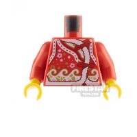 LEGO Minifigure Torso Qipao with Flowers and Waves