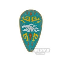 LEGO Ovoid Shield Dragon Head and Filigree