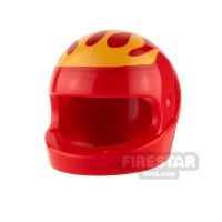 LEGO Printed Biker Helmet Yellow Flames