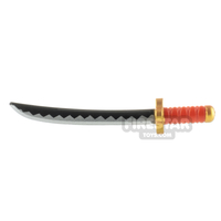 Minifigure Weapon Katana Flower Guard and Jagged Lines