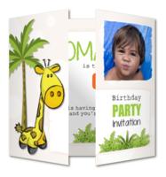 Birthday - Children Invitations Giraffe joy (RFE-152)