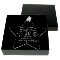 30th Anniversary Acrylic Keepsake Star