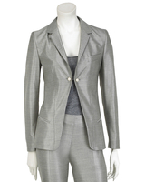 Dan Silver Grey Suit Evening Jacket