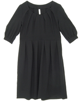 Organic Pleated Scoop Dress B
