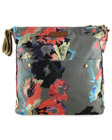 Vegan Begonia Print Square Shoulder Bag