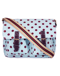 Vegan Double Pocket Spot Satchel