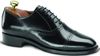 Classic Plain Toe Cap Semi Brogues - Black