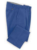 Pleated Chino Trousers - Dark Marine
