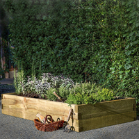 Forest Garden 90 x 180cm Caledonian Large Raised Bed with Base 