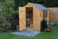 Forest Garden Apex Overlap Dipped 8 x 6 Wooden Garden Shed