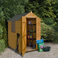 Forest Garden Apex Shiplap Dipped 6 x 4 Wooden Garden Shed