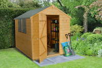 Forest Garden Apex Shiplap Dipped 8 x 6 Wooden Garden Shed