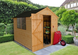 Forest Garden Apex Shiplap Dipped Onduline Roof 8 x 6 (ASSEMBLED)