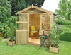 Forest Garden Charlebury Summerhouse - 6 x 6 Shiplap Apex Pressure Treated (ASSEMBLED)
