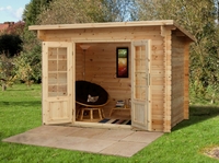 Forest Garden Harwood Log Cabin 3.0m x 2.0m (ASSEMBLED)