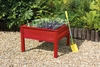 Forest Garden Junior Square Planter Table Red