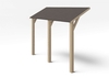 Forest Garden Lean To Shed Kit for Apex Overlap Pressure Treated 7x5 (Installation Included)
