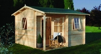 Forest Garden Malvern Log Cabin 3.6m x 3.6m (ASSEMBLED)