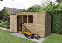 Forest Garden Pent Overlap Pressure Treated 6 x 10 Wooden Garden Shed