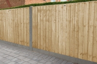 Forest Garden Pressure Treated Featheredge Fence Panel 6ft x 4ft (1.83m x 1.23m)