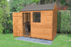 Forest Garden Reverse Apex Overlap Dipped 8 x 6 Wooden Garden Shed (ASSEMBLED)
