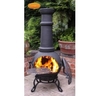 Gardeco Toledo Extra Large Cast Iron Chimenea (BLACK)