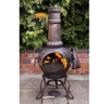 Gardeco Toledo Large Cast Iron Chimenea (GRAPES)