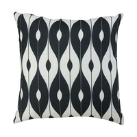 Glendale 18x18" Scatter Cushion Black Pattern