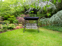 Glendale 2 Seater Black Vienna Hammock (Tropical Grey)
