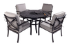 Hartman Jamie Oliver 4 Seat Firepit Set & Accessories (Riven/Pewter)