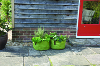 Haxnicks Oxford Fabric Planters Shallow 2 Pack