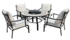LG Outdoor Casablanca 120cm Lounge Firepit Set