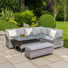 LG Outdoor Monaco Stone 6 Seat Rectangular Modular Dining Set