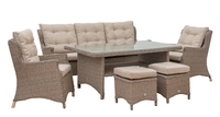 LG Outdoor Saigon Lounge Dining Set