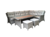 LG Outdoor Saigon Rectangular Modular Dining Set with Adjustable Table