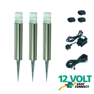 Luxform Devonport 3 Pack Complete Post Light Package