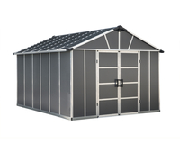 Palram-Canopia 11x13.1 Yukon Shed (Dark Grey - No Floor)