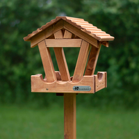 Riverside Woodcraft Keswick Wooden Roof Bird Table