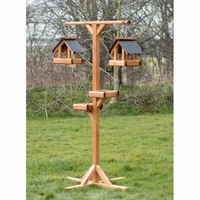 Riverside Woodcraft Premium Bird Feeder Station