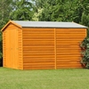 Shire 10 x 10 Overlap Double Door Dip Treated Garden Shed (No Windows)